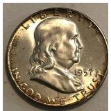 1957 Franklin Half Dollar