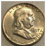 1957-D Franklin Half Dollar