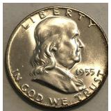 1955 Franklin Half Dollar