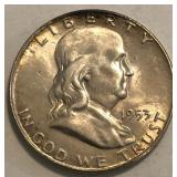 1953-D Franklin Half Dollar