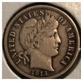 1913 Barber Dime