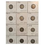 (12) Barber Dimes