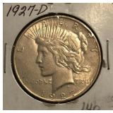 1927-D Peace Dollar