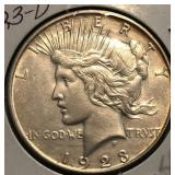 1923-D Peace Dollar