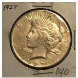 1927 Peace Dollar