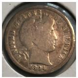 1894 Barber Dime