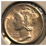 1941-S Mercury Dime