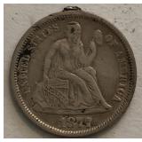 1877 Seated Liberty Dime