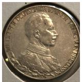 1913 German States Deutsches Reich Silver Zwei Mar