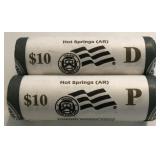 2010-P/D $10 Rolls of ATB ï¿½ Hot Springs, AR ï¿½ Wash