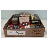 1,650 Rounds of .22 Long Rifle Cartridges