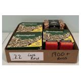 1,900+ Rounds of .22 Long Rifle Cartridges