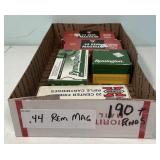 190+ Rounds of .44 Rem Mag Cartridges