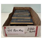 200 Rounds of .44 Rem Mag Cartridges