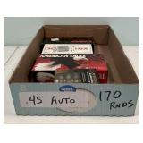 170 Rounds of .45 Auto Cartridges