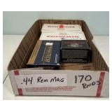 170 Rounds of .44 Rem Mag Cartridges