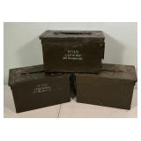 3 Assort Metal Dry Storage Ammo Box