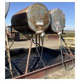 (2) 500g Steel Fuel Tanks, Stand & Containment