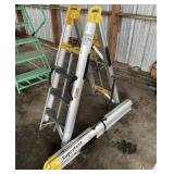 Lot of (2) COSCO 29.5" Aluminum Folding Ladders