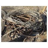 Pallet of Assorted Size Steel Cables