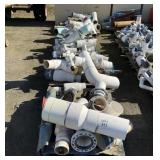 (5) Pallets of Irrigation Vents & PVC