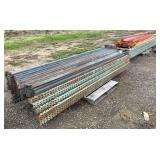 Lot of Older Steel Pallet Racking