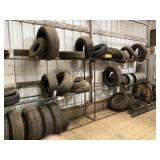 Steel Tire Rack & Tires