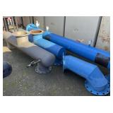 Lot of (3) Assorted Size Steel Pipe Fittings