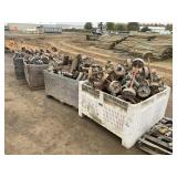 (4) Bins of 3" Pipe Fittings