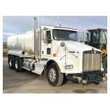 (DMV) 2012 KENWORTH T800 4000g Water Truck