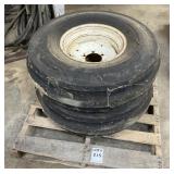 Set of (2) 10.00-16 Implement Tires & Rims