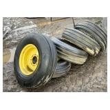 Lot of (5) Implement Tires & Rims