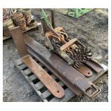 Pallet of Forklift Forks & Extensions