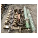 Pallet of Hi-Lift Jacks and Pipe Wrenches