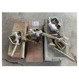 (3) Metal Toolboxes and (6) Fuel Nozzles