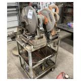 (2) Electric Chop-Saws and Cart