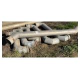 Lot of (6) 8" S-Curve Pipe Fittings