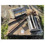 (Offsite) (2) Steel Truck Stops and Hi-Lift Jack