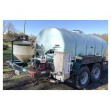 (Offsite/DMV) PBM 2000g Poly Tank Mixing Trailer