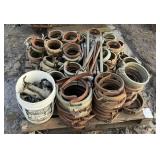 Pallet of 8" & 6" Pipe Clamps