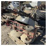 Pallet with Wheel Barrow and Dolly