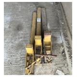 Sret of (3) Steel Forklift Extensions