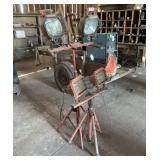 Set of (2) HUSKY Pedastal Shop Lights