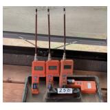 Plastic Tote w/ (4) DELMHORST Moisture Meters