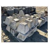 (3) Pallets of Approx (34) Concrete Cinder Blocks