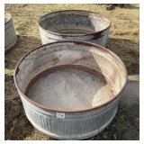 Lot of (2) 54" Metal Watering Troughts