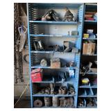 7'x3' Metal Shop Shelf and Contents