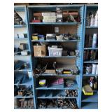 7'x3' Metal Shop Shelf and Contents