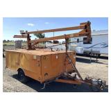 Custom 10' Adj. Light Plant Trailer