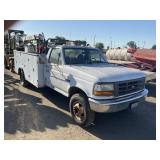 (DMV) 1996 FORD F-350 Service Truck, Gas